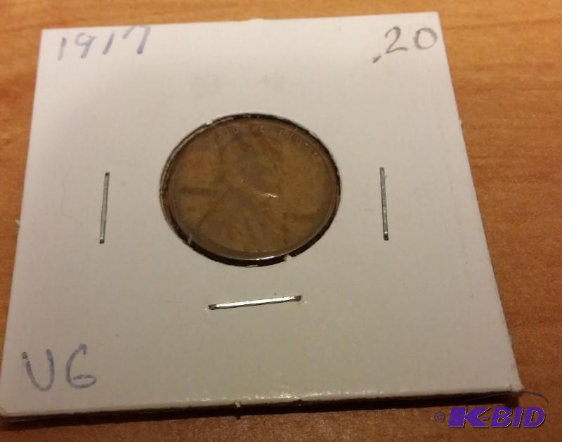 lot 183 image: 1917 Wheat Penny...