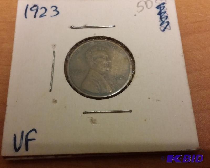 lot 192 image: 1923 Wheat Penny...