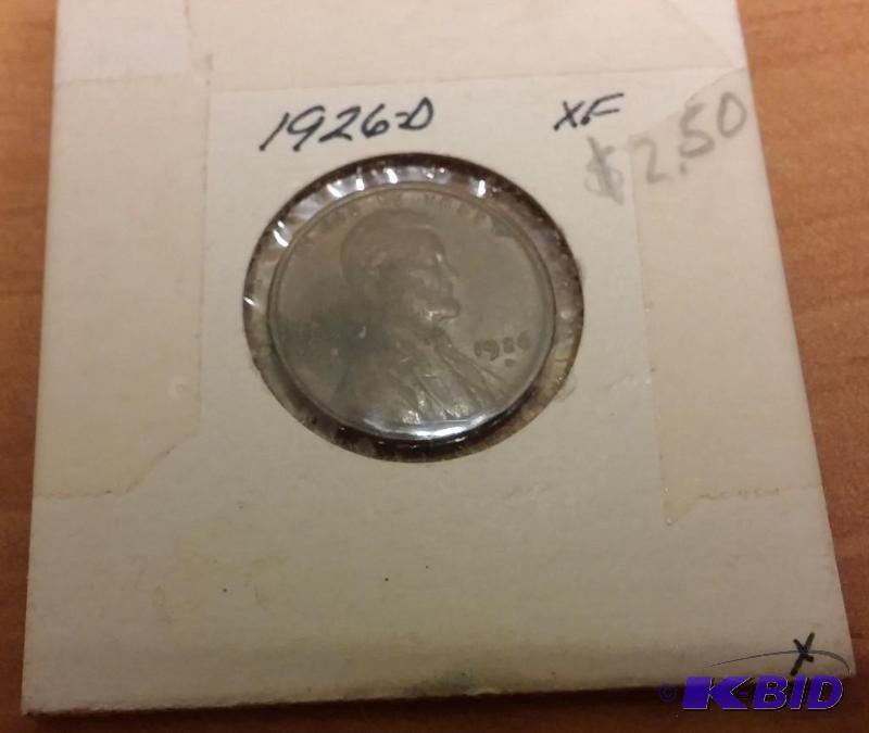 lot 196 image: 1926-D Wheat Penny...