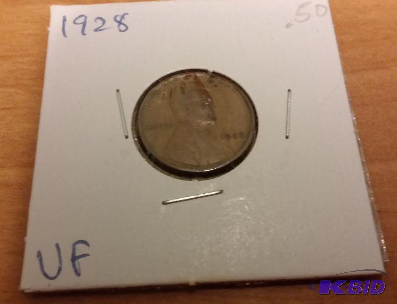 lot 200 image: 1928 Wheat Penny...