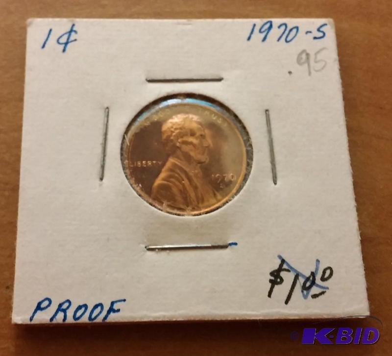 lot 209 image: 1970-S Lincoln Penny---PROOF...