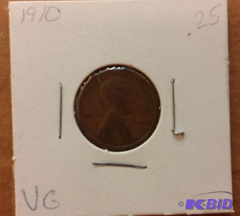 lot 231 image: 1910 Wheat Penny...