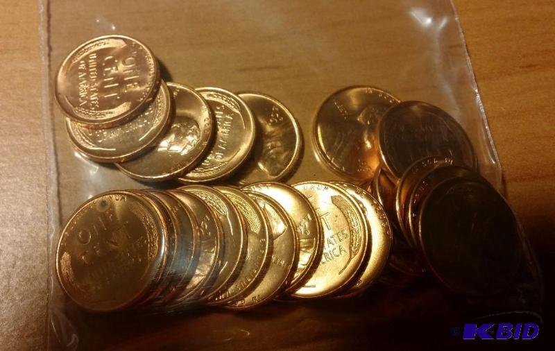 lot 35 image: 1957-D Wheat Pennies---Brilliant Uncirculated...