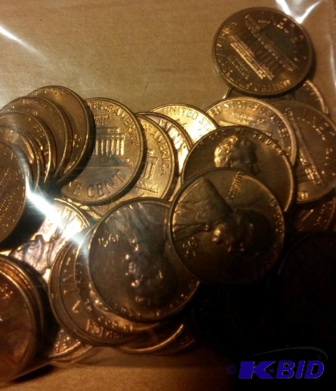 lot 47 image: 1961-D Lincoln Pennies---Brilliant Uncirculat...