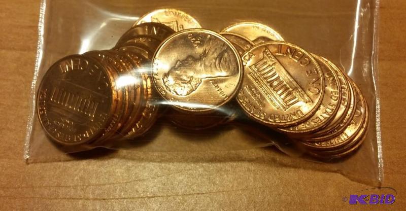 lot 90 image: 1970-S Lincoln Pennies---Brilliant Uncirculat...