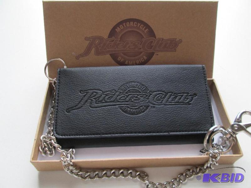 lot 2 image: New Riders Club mens leather wallet with sna...