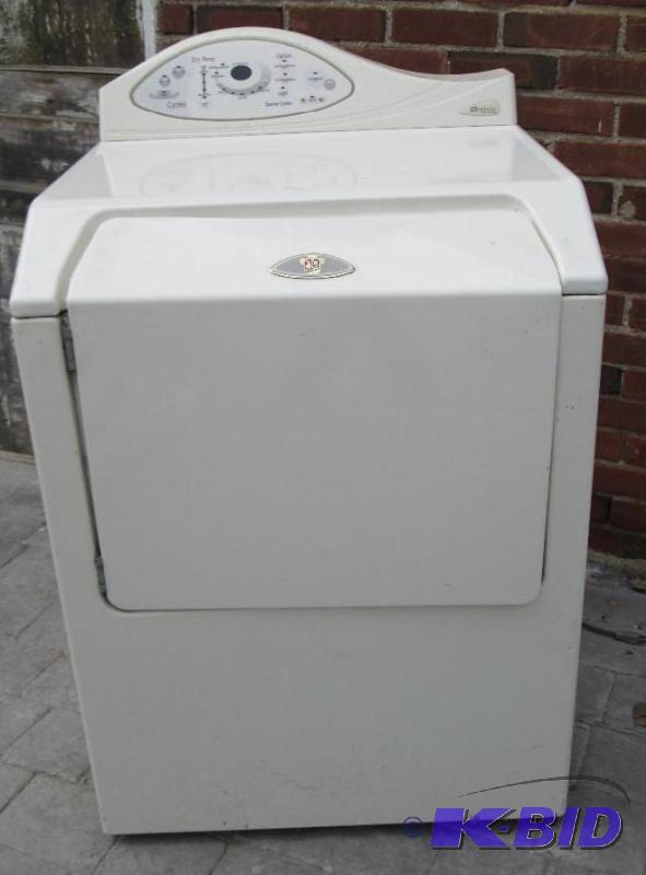 lot 245 image: maytag neptune gas clother dryer, plastic on ...