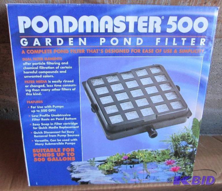lot 251 image: Waterfall insert and pond filter for a landsc...