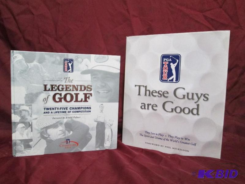 lot 91 image: Pair of PGA Championship Tour books. Legends ...