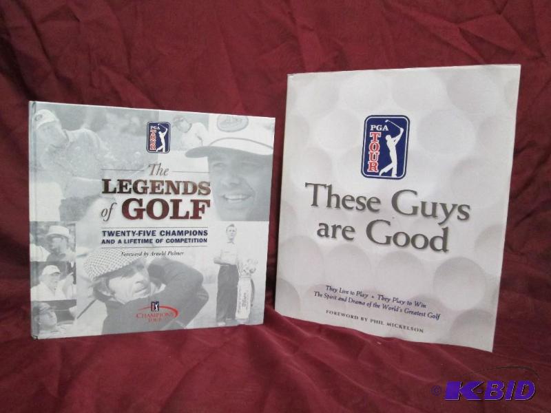 lot 96 image: Pair of PGA Championship Tour books. Legends ...