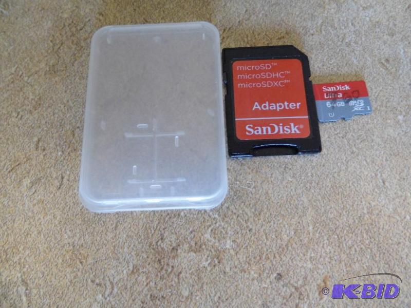 Micro SD 64gb with Adapter and Case
