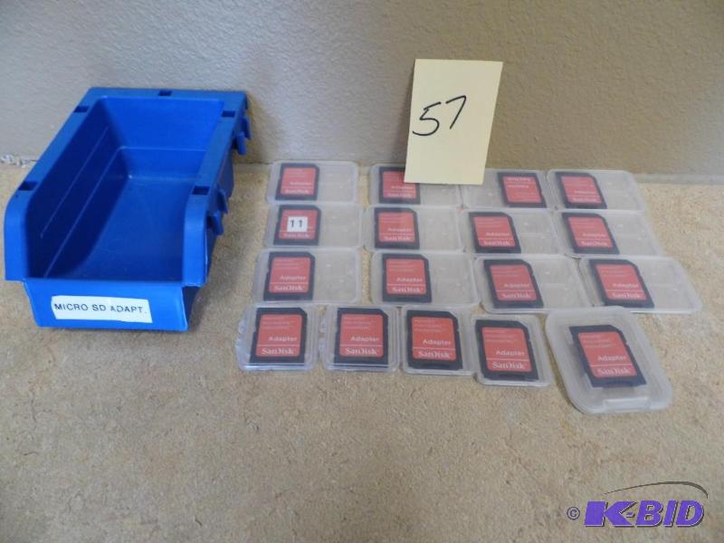 17 Micro SD Adapters with Case