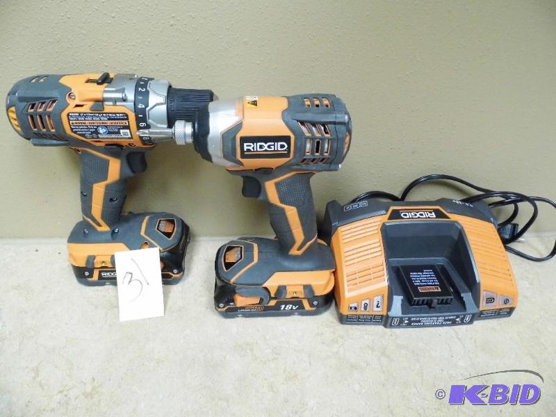 lot 31 image: Rigid 18V Set