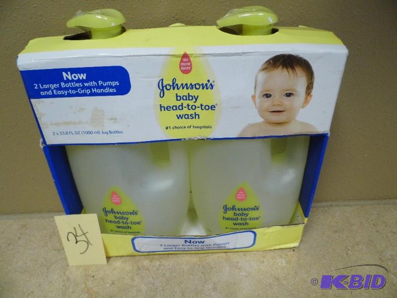 lot 34 image: 2 Pack of Johnsons Baby Wash