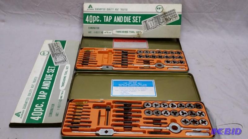 lot 28 image: This is a lot of two Tap & Die sets, ther...