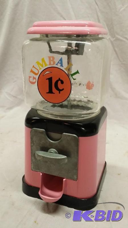 lot 84 image: 1 cent bubblegum&nbspmachine made of cast ir...
