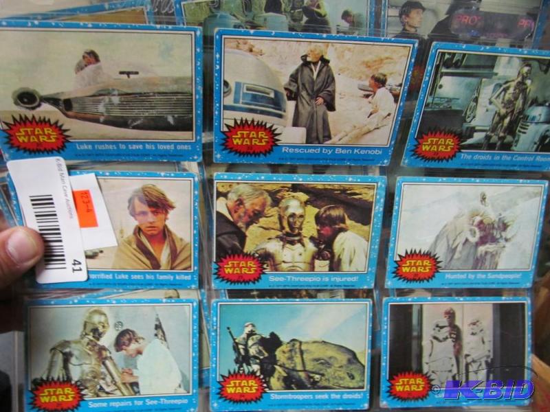 lot 41 image: Lot of 18 Vintage Star Wars Collector Cards