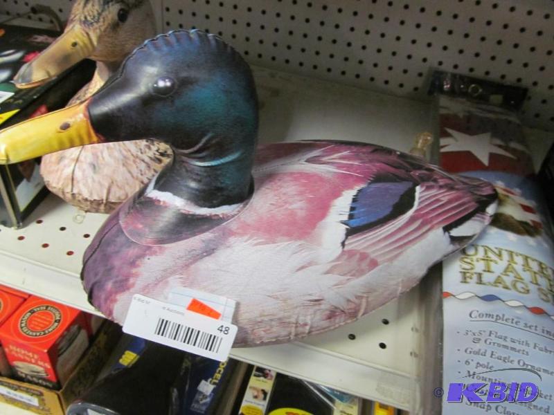 lot 48 image: Lot of 2 Featherlite Duck Decoys