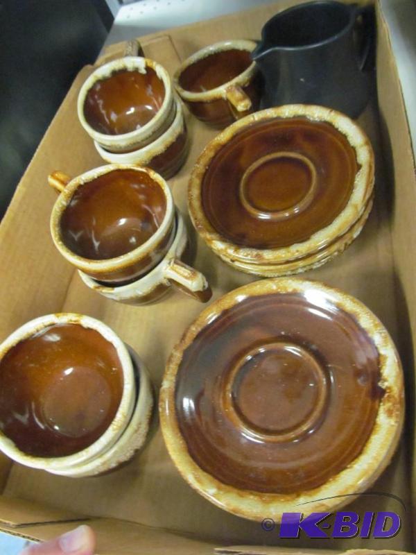 lot 52 image: Clay Tea Cup Set of 6 Made in USA