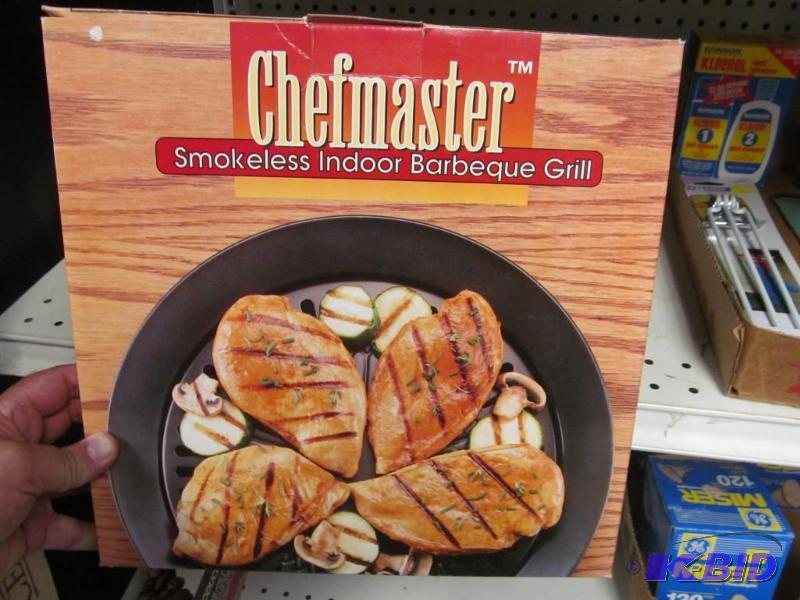 lot 66 image: Chefmaster Smokeless Indoor BBQ Grill NEW