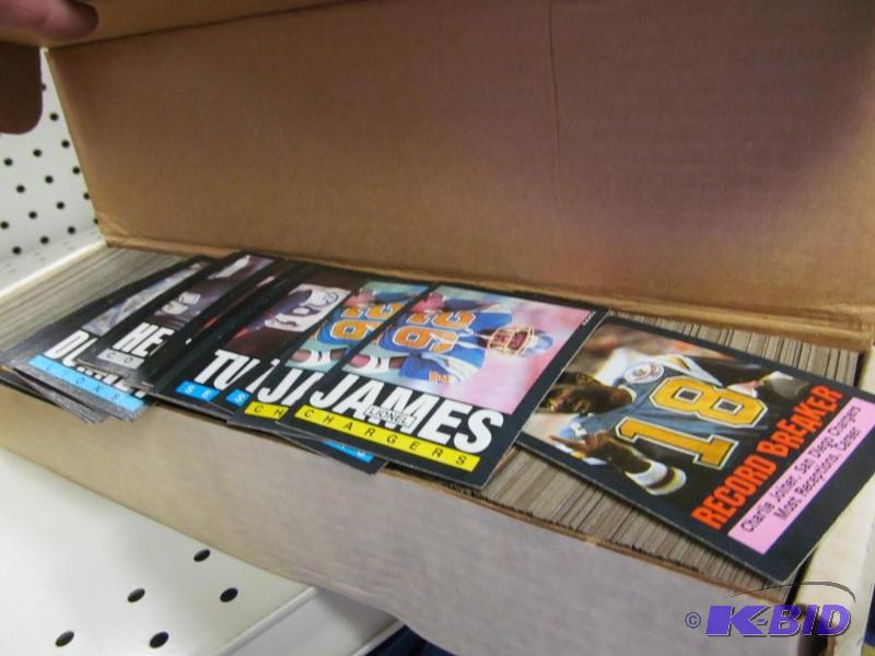 lot 7 image: 2 Boxes Sports Cards 1987 Baseball & 1985 Football