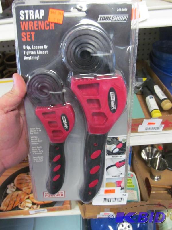 lot 74 image: New Strap Wrench Set