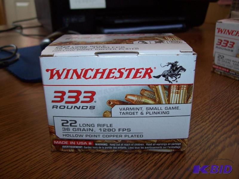 Winchester 22 Long Rifle -Hollow point, coppe...