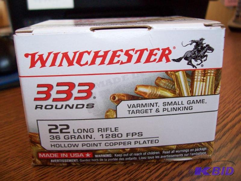 Winchester 22 Long Rifle -Hollow point, coppe...