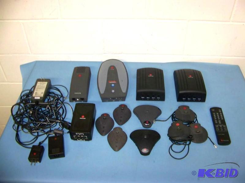 lot 102 image: LARGE lot of Polycom Conferencing Equipment