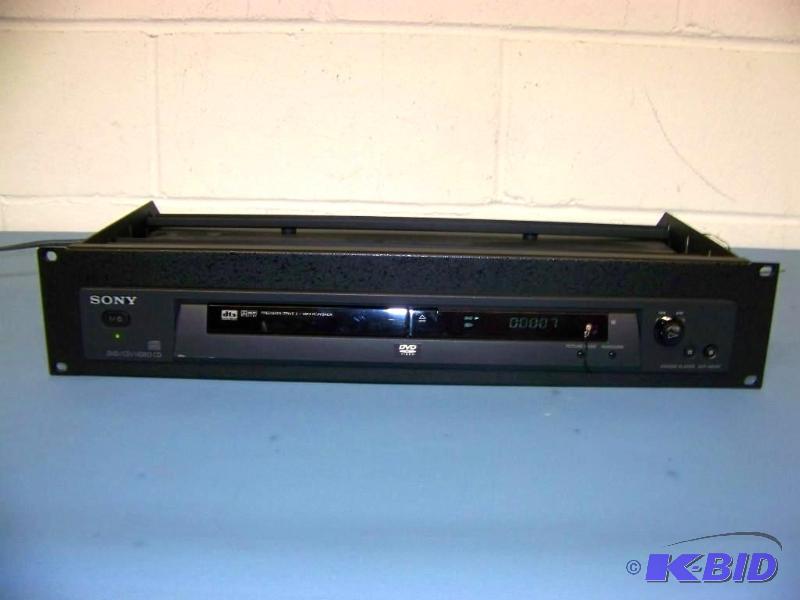 lot 57 image: Sony, CDDVD Player in Rack Mounted, Middle Atlantic Shelf