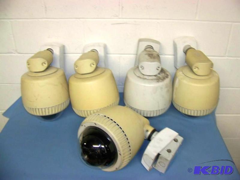 lot 72 image: (5) CCTV  Security Cameras in metal housing
