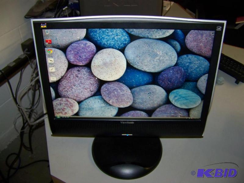 lot 77 image: ViewSonic, 19, Widescreen, LCD Monitor with Height Adjustment Stand and Built-In Speakers
