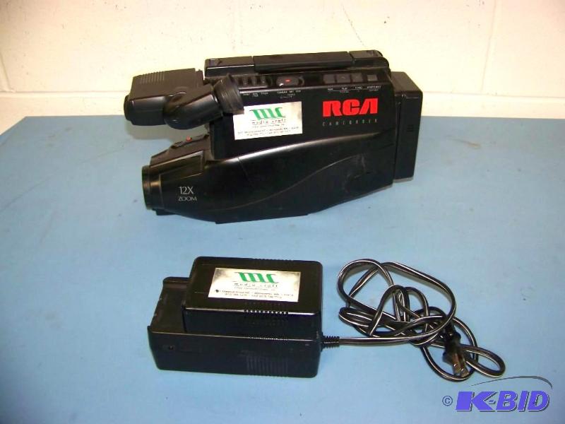lot 98 image: RCA, VHS Camcorder with (2) Batteries and Charger