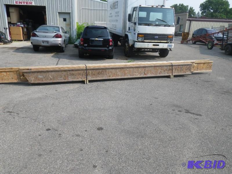lot 15 image: Pile of new wood I trusses, approx 10 14"...