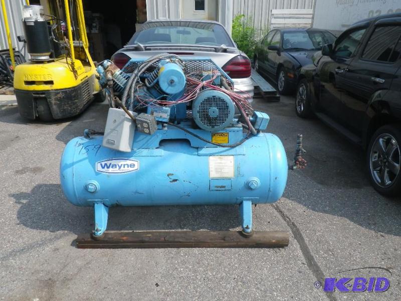 lot 20 image: Wayne air compressor, 7.5HP, 2 stage compress...