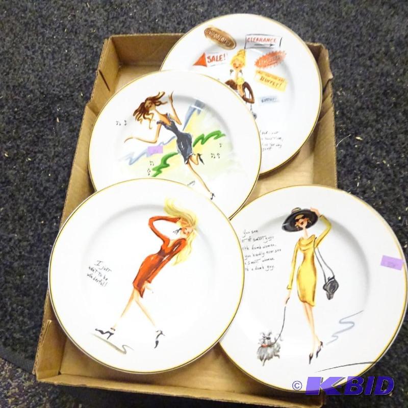 lot 126 image: Sakura glamour girls plates...