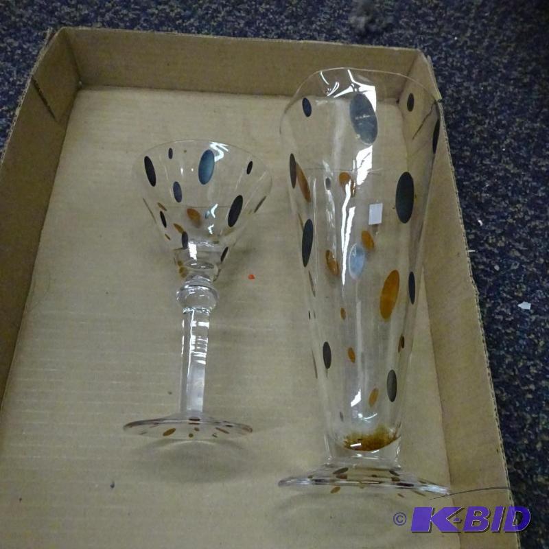 lot 174 image: 2 matching glasses...