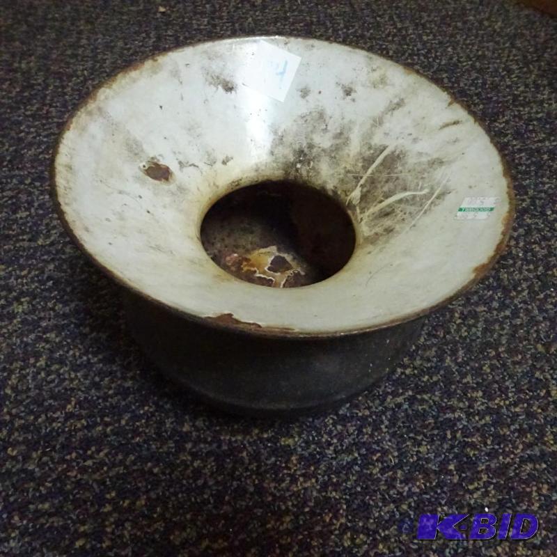 lot 74 image: Vintage steel spitoon....
