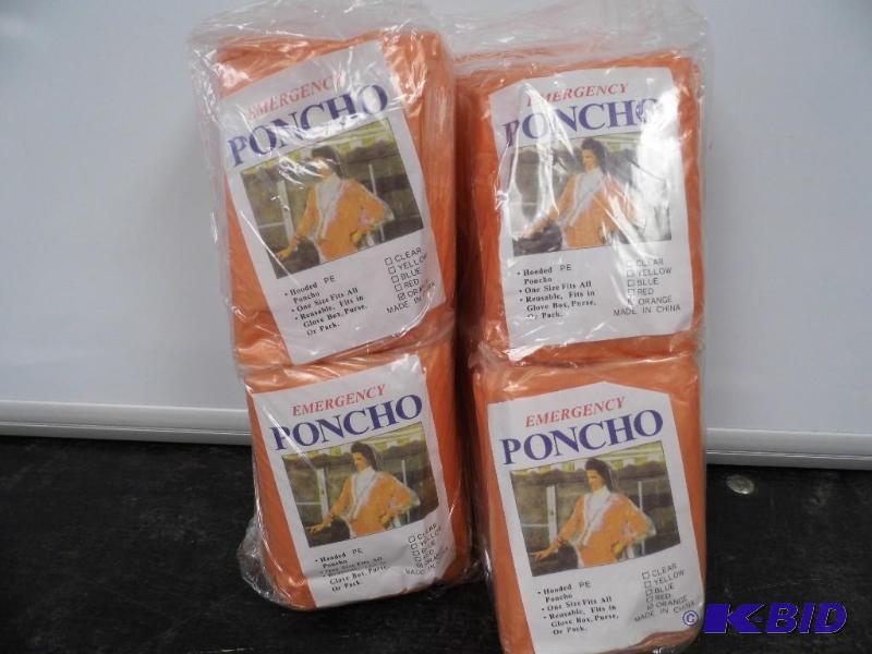 20 Packs of Emergency Rain Ponchos