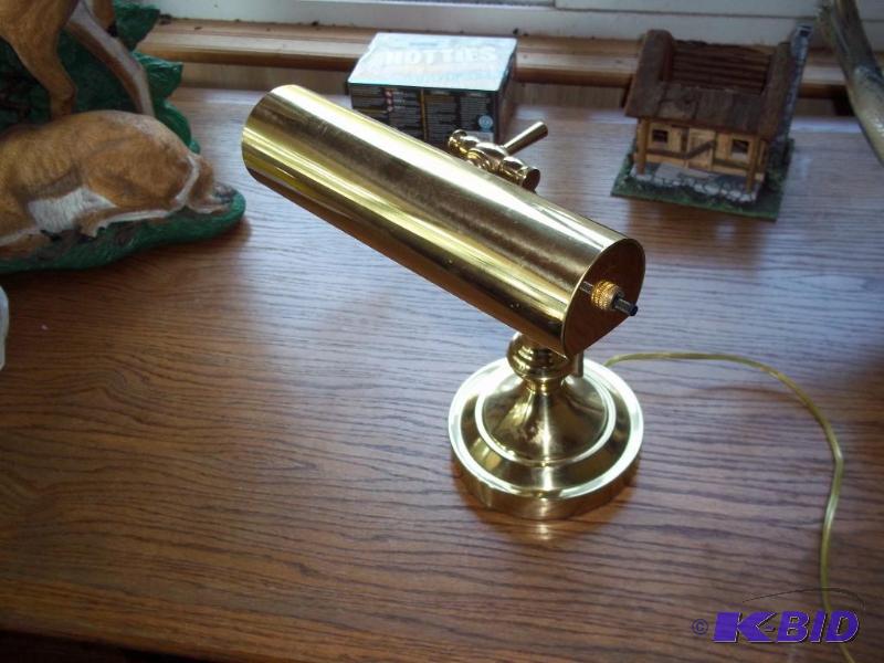 gold bankers lamp