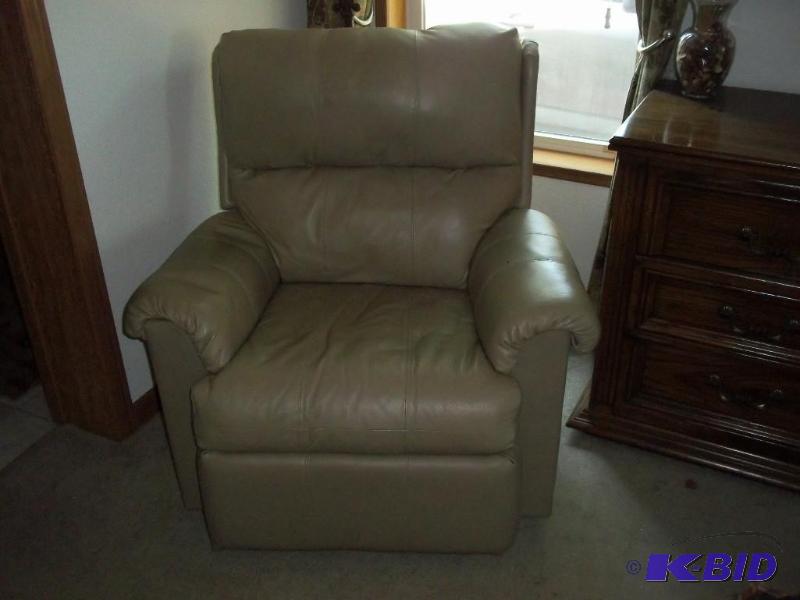 leather chair, rocker recliner (matches 26)