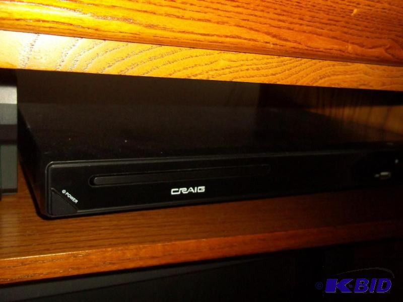 Craig home entertainment, DVD player, sub woofer (center), 5 component surround sound speakers