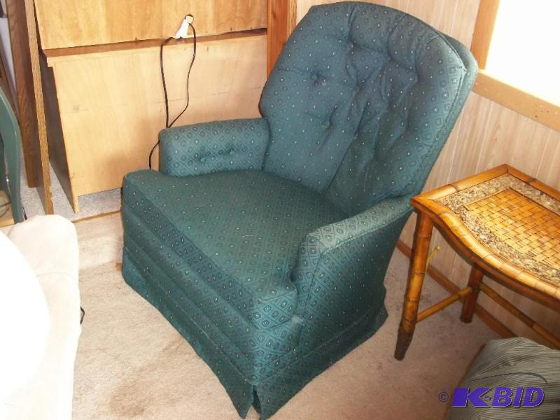 green swival rocker chair (matches 48)