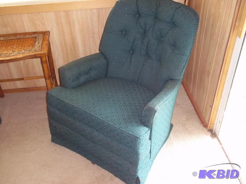 green swival rocker chair (matches 47)