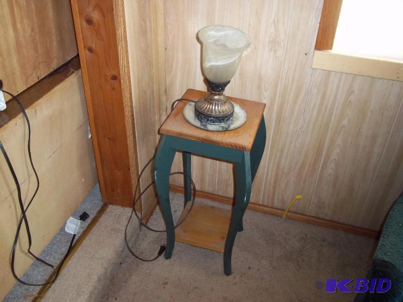 End table with lamp