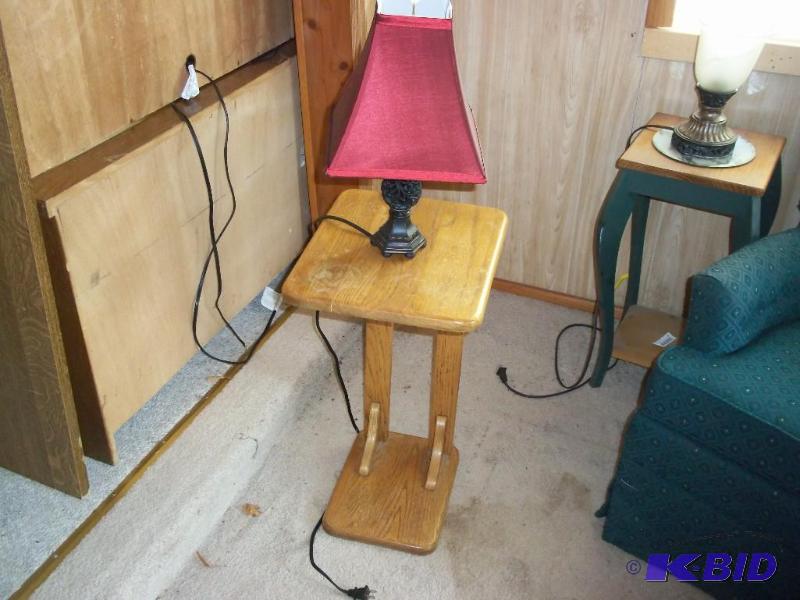 End table with lamp