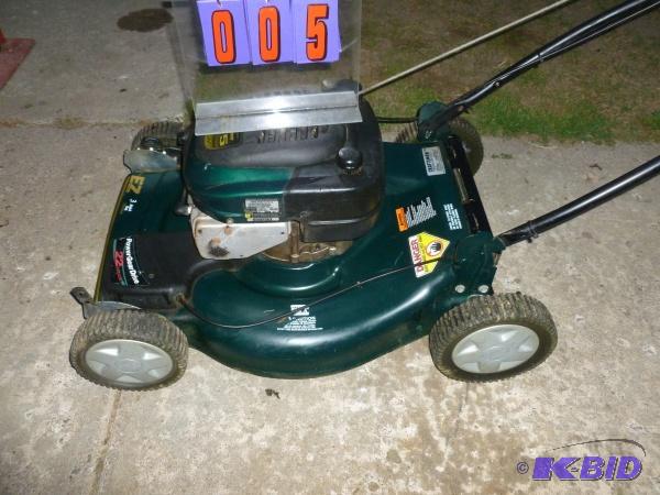 lot 5 image: Craftsman 22" self propelled lawn mower....