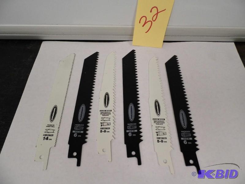 6 Recipricating Saw Blades