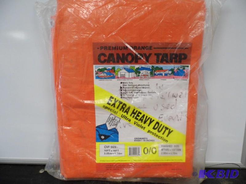 Premium Orange Canopy Tarp