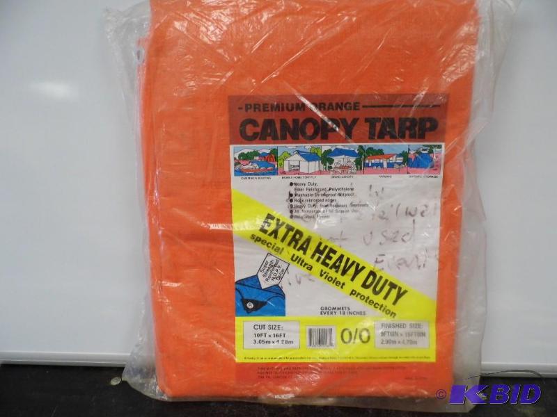Premium Orange Canopy Tarp